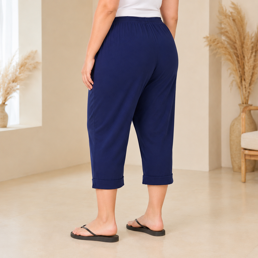 JERSEY-CAPRIS-NAVY